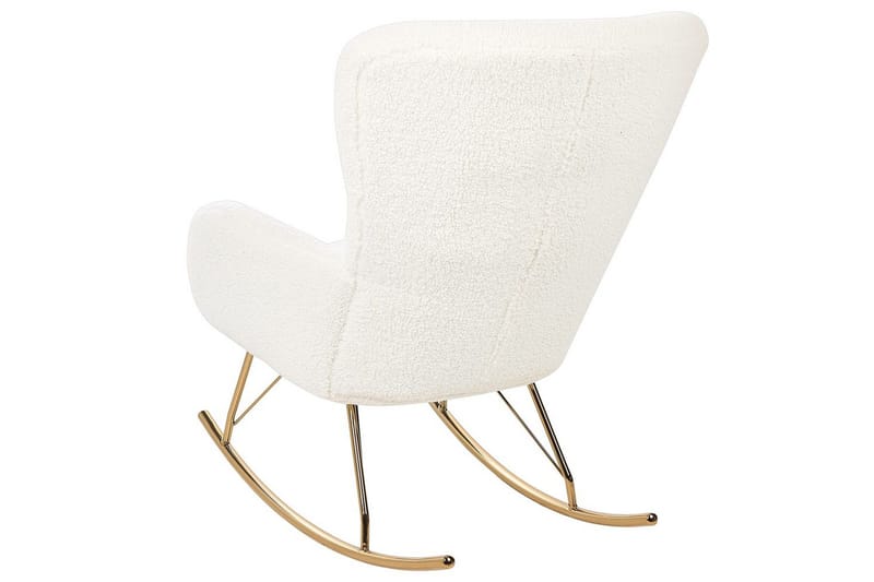 Keinutuoli Anaset - Valkoinen, kulta - Huonekalut - Tuoli & nojatuoli - Nojatuoli & lepotuoli