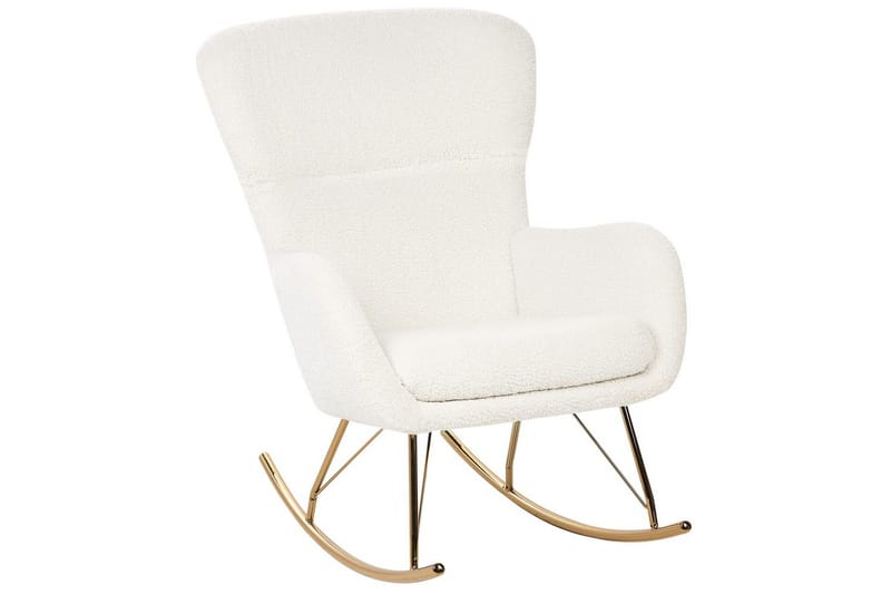 Keinutuoli Anaset - Valkoinen, kulta - Huonekalut - Tuoli & nojatuoli - Nojatuoli & lepotuoli