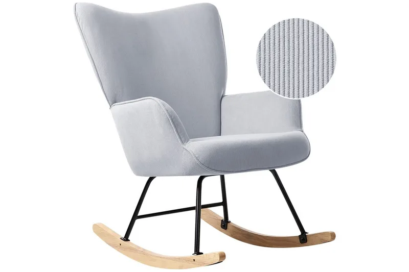 Keinutuoli Arset Sininen/Musta/Vaalea puu, Sininen/Musta/Vaalea puu