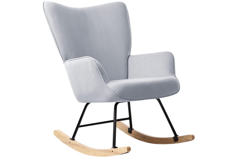 Keinutuoli Arset Sininen/Musta/Vaalea puu - Sininen/Musta/Vaalea puu - Huonekalut - Tuoli & nojatuoli - Nojatuoli & lepotuoli