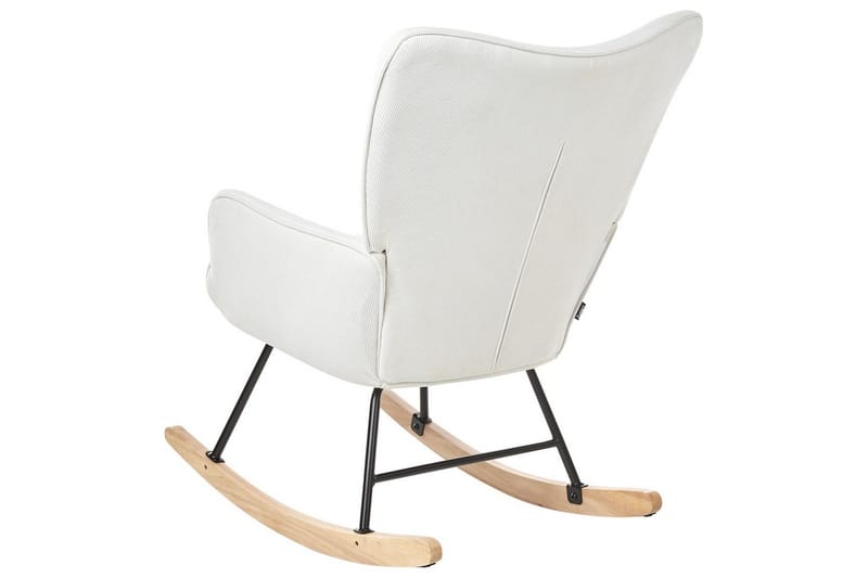 Keinutuoli Arset Valkoinen/musta/vaalea puu - Valkoinen/musta/vaalea puu - Huonekalut - Tuoli & nojatuoli - Nojatuoli & lepotuoli