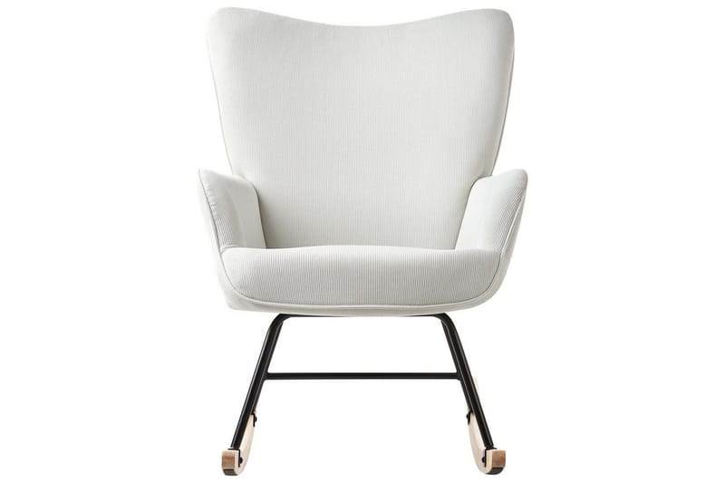 Keinutuoli Arset Valkoinen/musta/vaalea puu - Valkoinen/musta/vaalea puu - Huonekalut - Tuoli & nojatuoli - Nojatuoli & lepotuoli