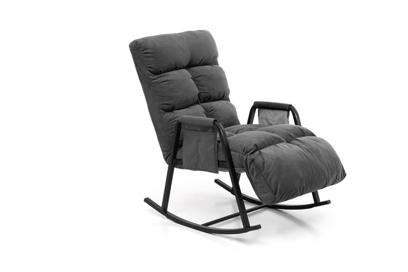 Keinutuoli Atelier Del Sofa Lena Single (60 x 60 x 70 cm) Harmaa - Huonekalut - Tuoli & nojatuoli - Pyörivät tuolit & keinutuoli