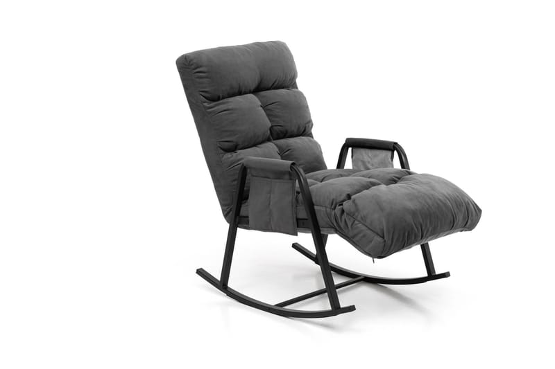 Keinutuoli Atelier Del Sofa Lena Single (60 x 60 x 70 cm) Harmaa - Huonekalut - Tuoli & nojatuoli - Pyörivät tuolit & keinutuoli