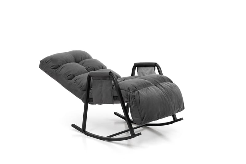 Keinutuoli Atelier Del Sofa Lena Single (60 x 60 x 70 cm) Harmaa - Huonekalut - Tuoli & nojatuoli - Pyörivät tuolit & keinutuoli