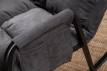 Keinutuoli Atelier Del Sofa Lena Single (60 x 60 x 70 cm) Harmaa - Huonekalut - Tuoli & nojatuoli - Pyörivät tuolit & keinutuoli