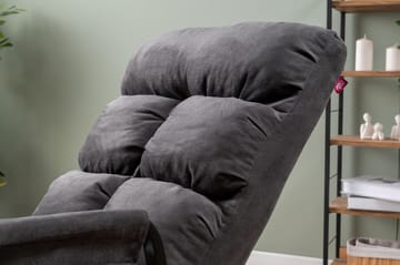 Keinutuoli Atelier Del Sofa Lena Single (60 x 60 x 70 cm) Harmaa - Huonekalut - Tuoli & nojatuoli - Pyörivät tuolit & keinutuoli
