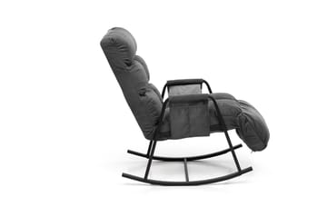 Keinutuoli Atelier Del Sofa Lena Single (60 x 60 x 70 cm) Harmaa - Huonekalut - Tuoli & nojatuoli - Pyörivät tuolit & keinutuoli