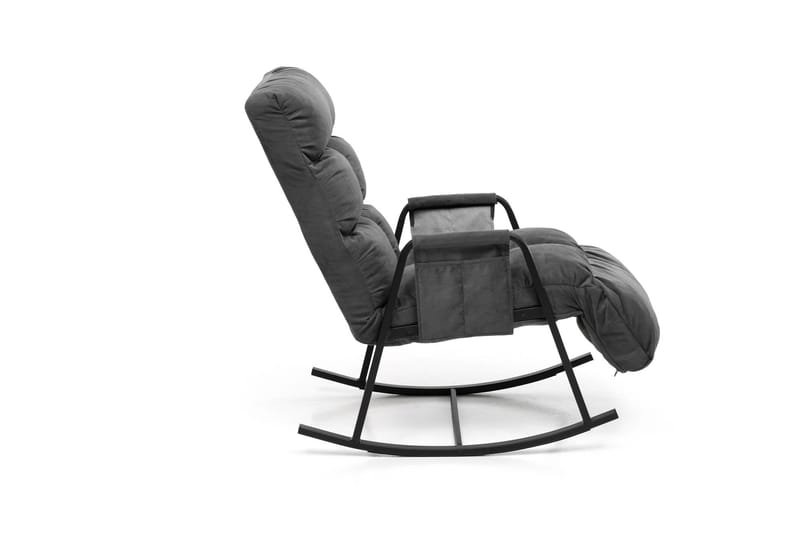 Keinutuoli Atelier Del Sofa Lena Single (60 x 60 x 70 cm) Harmaa - Huonekalut - Tuoli & nojatuoli - Pyörivät tuolit & keinutuoli
