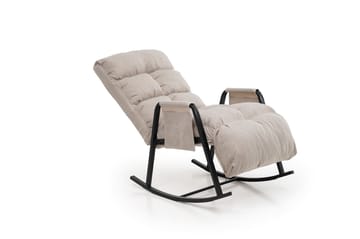 Keinutuoli Atelier Del Sofa Lena Single (60 x 60 x 70 cm) Kermanvärinen - Huonekalut - Tuoli & nojatuoli - Pyörivät tuolit & keinutuoli