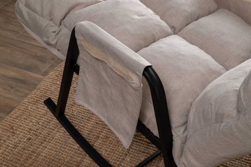 Keinutuoli Atelier Del Sofa Lena Single (60 x 60 x 70 cm) Kermanvärinen - Huonekalut - Tuoli & nojatuoli - Pyörivät tuolit & keinutuoli