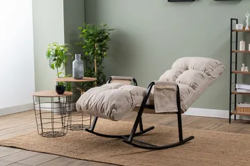 Keinutuoli Atelier Del Sofa Lena Single (60 x 60 x 70 cm) Kermanvärinen - Huonekalut - Tuoli & nojatuoli - Pyörivät tuolit & keinutuoli