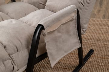 Keinutuoli Atelier Del Sofa Lena Single (60 x 60 x 70 cm) Kermanvärinen - Huonekalut - Tuoli & nojatuoli - Pyörivät tuolit & keinutuoli