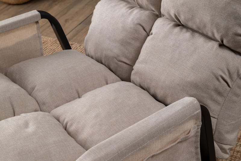 Keinutuoli Atelier Del Sofa Lena Single (60 x 60 x 70 cm) Kermanvärinen - Huonekalut - Tuoli & nojatuoli - Pyörivät tuolit & keinutuoli