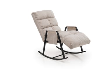 Keinutuoli Atelier Del Sofa Lena Single (60 x 60 x 70 cm) Kermanvärinen - Huonekalut - Tuoli & nojatuoli - Pyörivät tuolit & keinutuoli