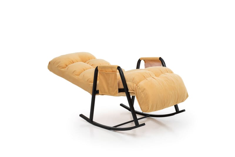 Keinutuoli Atelier Del Sofa Lena Single (60 x 60 x 70 cm) Mustard - Huonekalut - Tuoli & nojatuoli - Pyörivät tuolit & keinutuoli