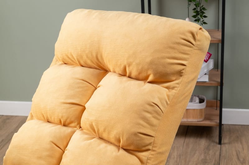 Keinutuoli Atelier Del Sofa Lena Single (60 x 60 x 70 cm) Mustard - Huonekalut - Tuoli & nojatuoli - Pyörivät tuolit & keinutuoli