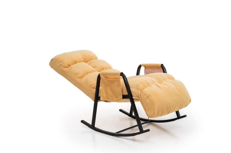 Keinutuoli Atelier Del Sofa Lena Single (60 x 60 x 70 cm) Mustard - Huonekalut - Tuoli & nojatuoli - Pyörivät tuolit & keinutuoli