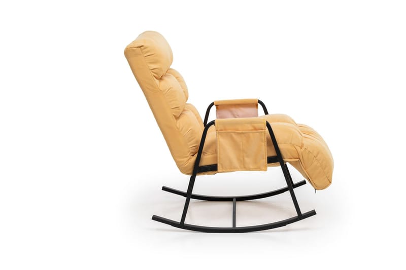 Keinutuoli Atelier Del Sofa Lena Single (60 x 60 x 70 cm) Mustard - Huonekalut - Tuoli & nojatuoli - Pyörivät tuolit & keinutuoli
