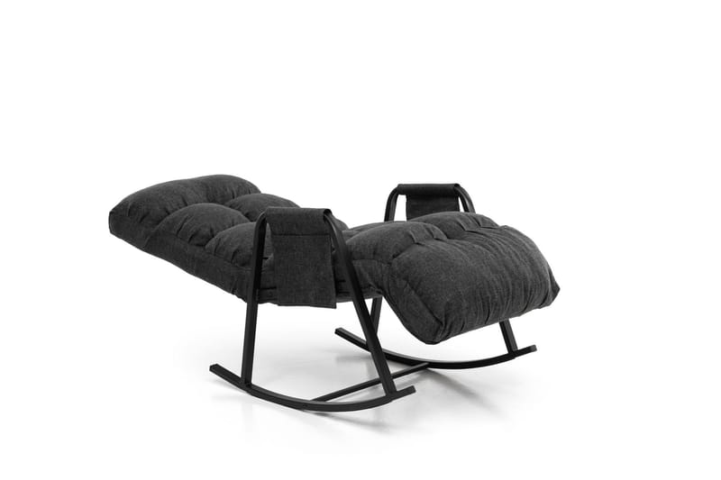 Keinutuoli Atelier Del Sofa Lena Single (60 x 60 x 70 cm) Tummanharmaa - Tummanharmaa - Huonekalut - Tuoli & nojatuoli - Pyörivät tuolit & keinutuoli