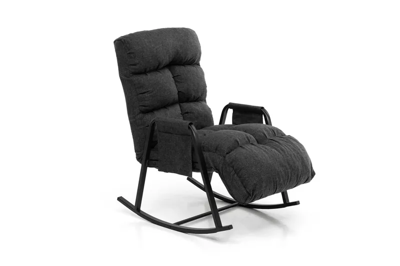 Keinutuoli Atelier Del Sofa Lena Single (60 x 60 x 70 cm) Tummanharmaa, Tummanharmaa