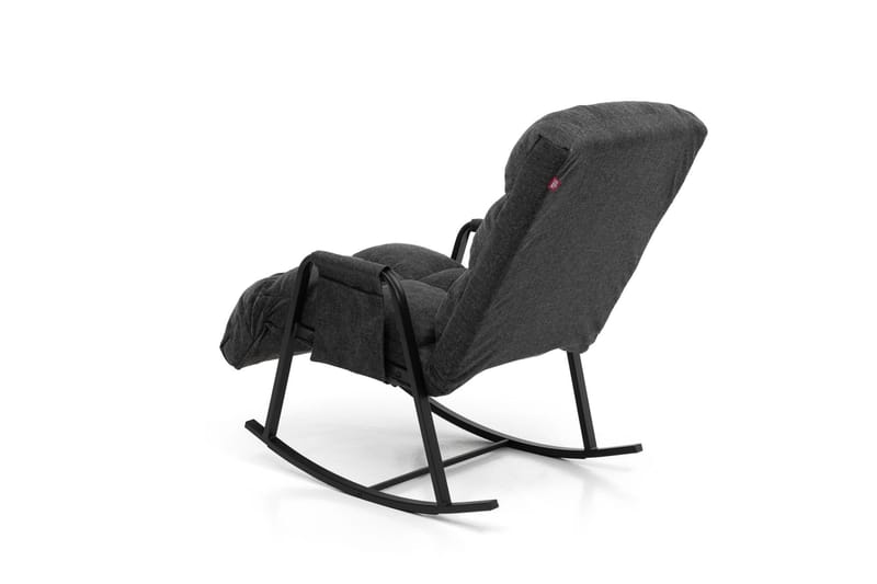 Keinutuoli Atelier Del Sofa Lena Single (60 x 60 x 70 cm) Tummanharmaa - Tummanharmaa - Huonekalut - Tuoli & nojatuoli - Pyörivät tuolit & keinutuoli