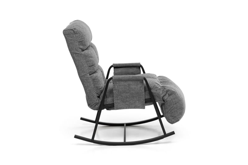 Keinutuoli Atelier Del Sofa Lena Single (60 x 60 x 70 cm) Vaaleanharmaa - Vaaleanharmaa - Huonekalut - Tuoli & nojatuoli - Pyörivät tuolit & keinutuoli