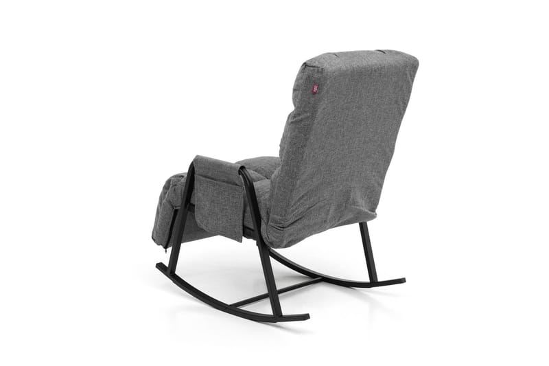 Keinutuoli Atelier Del Sofa Lena Single (60 x 60 x 70 cm) Vaaleanharmaa - Vaaleanharmaa - Huonekalut - Tuoli & nojatuoli - Pyörivät tuolit & keinutuoli