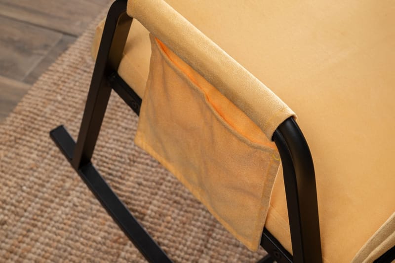 Keinutuoli Atelier Del Sofa Oden Single (60 x 50 x 65 cm) Mustard - Huonekalut - Tuoli & nojatuoli - Pyörivät tuolit & keinutuoli
