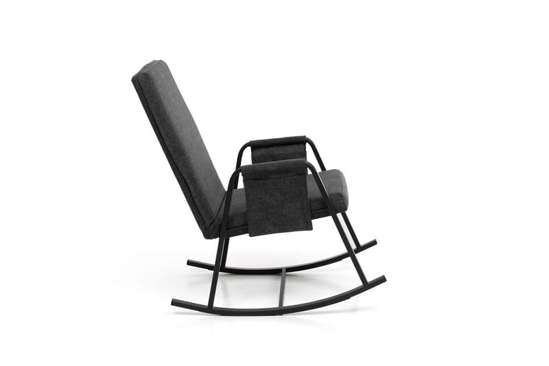 Keinutuoli Atelier Del Sofa Oden Single (60 x 50 x 65 cm) Tummanharmaa - Tummanharmaa - Huonekalut - Tuoli & nojatuoli - Pyörivät tuolit & keinutuoli