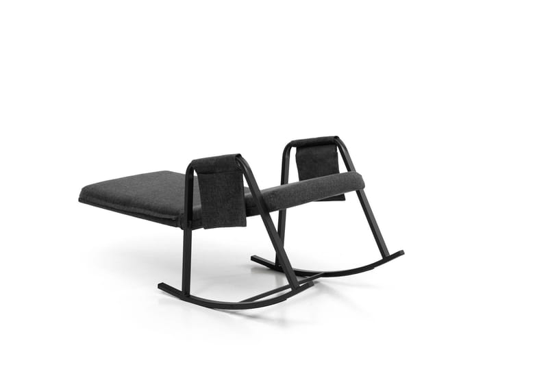 Keinutuoli Atelier Del Sofa Oden Single (60 x 50 x 65 cm) Tummanharmaa - Tummanharmaa - Huonekalut - Tuoli & nojatuoli - Pyörivät tuolit & keinutuoli