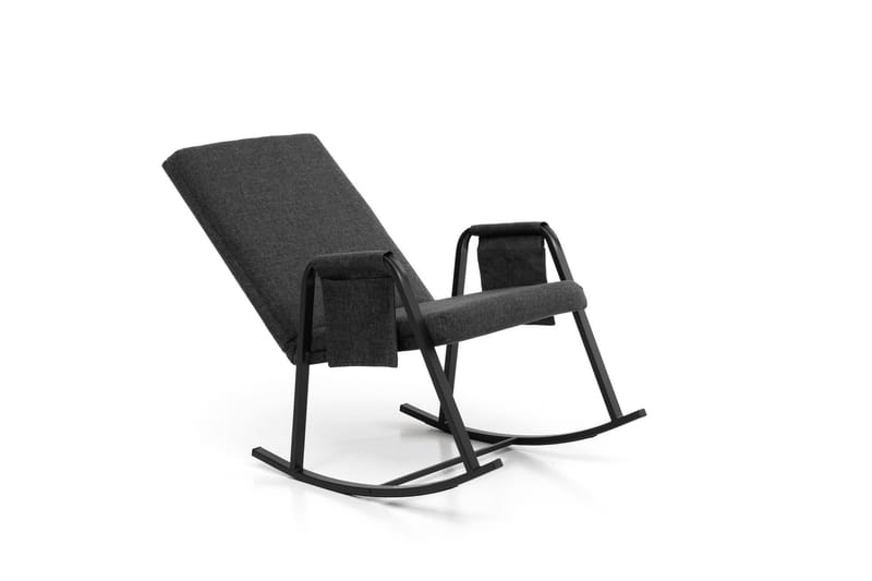 Keinutuoli Atelier Del Sofa Oden Single (60 x 50 x 65 cm) Tummanharmaa - Tummanharmaa - Huonekalut - Tuoli & nojatuoli - Pyörivät tuolit & keinutuoli
