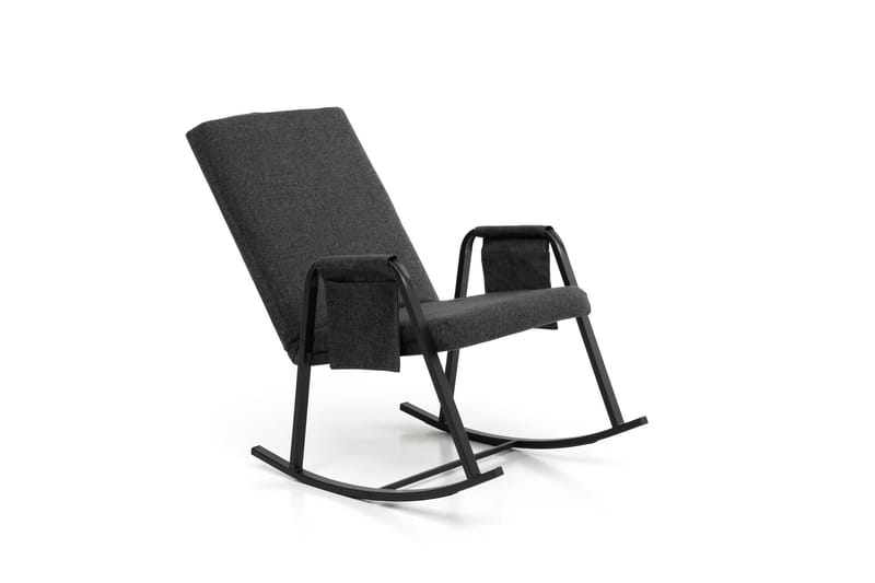 Keinutuoli Atelier Del Sofa Oden Single (60 x 50 x 65 cm) Tummanharmaa - Tummanharmaa - Huonekalut - Tuoli & nojatuoli - Pyörivät tuolit & keinutuoli