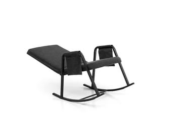 Keinutuoli Atelier Del Sofa Oden Single (60 x 50 x 65 cm) Tummanharmaa - Tummanharmaa - Huonekalut - Tuoli & nojatuoli - Pyörivät tuolit & keinutuoli