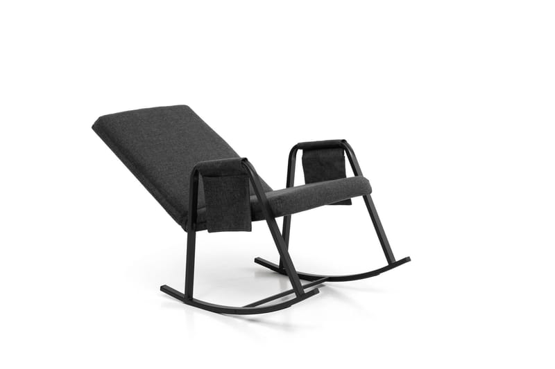 Keinutuoli Atelier Del Sofa Oden Single (60 x 50 x 65 cm) Tummanharmaa - Tummanharmaa - Huonekalut - Tuoli & nojatuoli - Pyörivät tuolit & keinutuoli