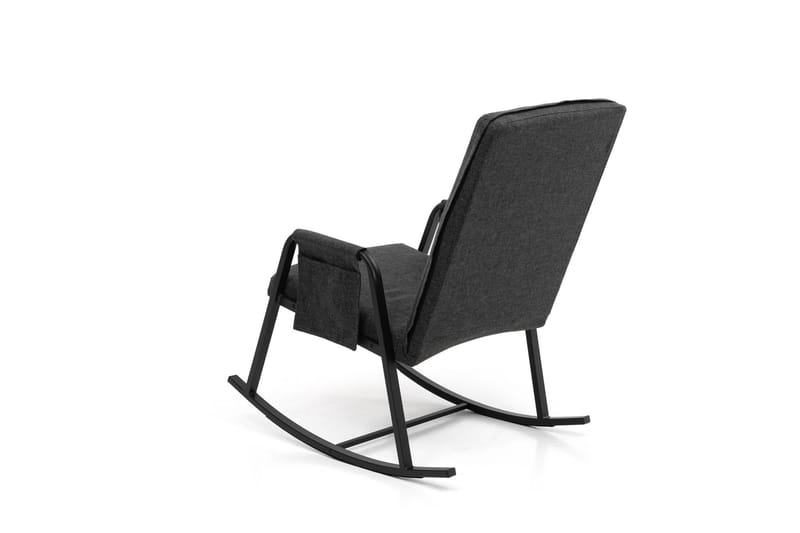 Keinutuoli Atelier Del Sofa Oden Single (60 x 50 x 65 cm) Tummanharmaa - Tummanharmaa - Huonekalut - Tuoli & nojatuoli - Pyörivät tuolit & keinutuoli
