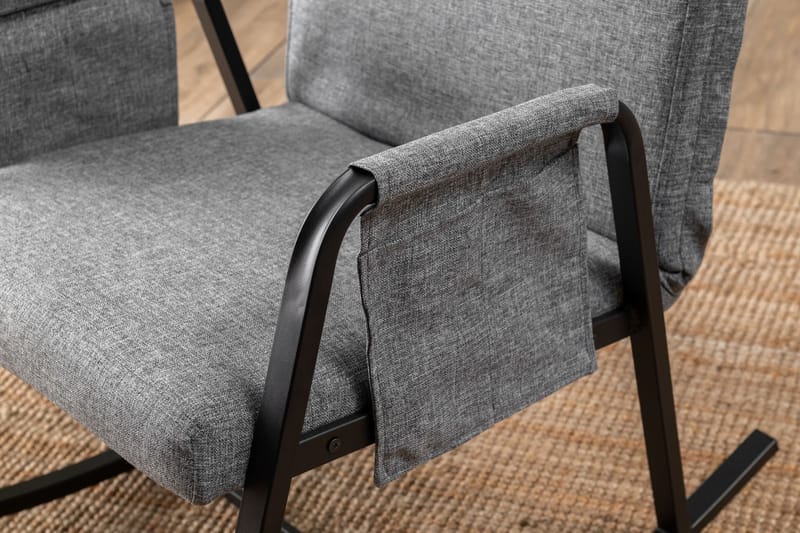 Keinutuoli Atelier Del Sofa Oden Single (60 x 50 x 65 cm) Vaaleanharmaa - Vaaleanharmaa - Huonekalut - Tuoli & nojatuoli - Pyörivät tuolit & keinutuoli