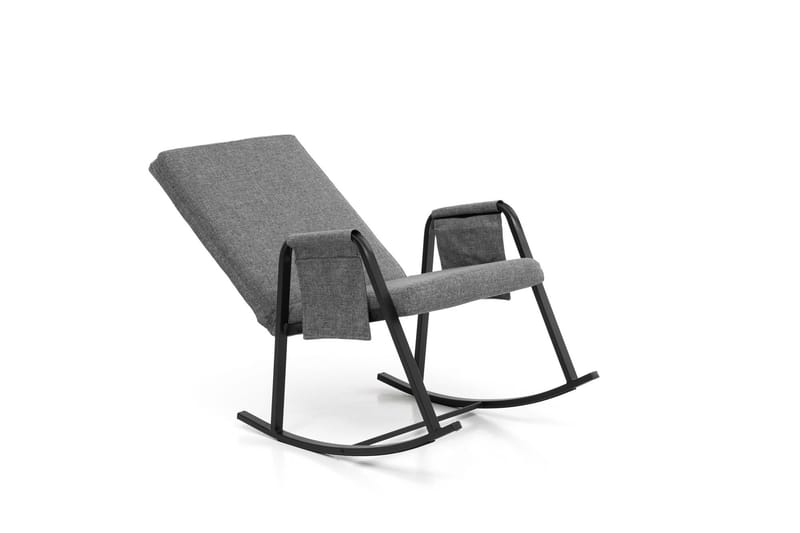 Keinutuoli Atelier Del Sofa Oden Single (60 x 50 x 65 cm) Vaaleanharmaa - Vaaleanharmaa - Huonekalut - Tuoli & nojatuoli - Pyörivät tuolit & keinutuoli