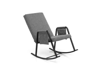 Keinutuoli Atelier Del Sofa Oden Single (60 x 50 x 65 cm) Vaaleanharmaa - Vaaleanharmaa - Huonekalut - Tuoli & nojatuoli - Pyörivät tuolit & keinutuoli