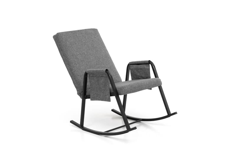 Keinutuoli Atelier Del Sofa Oden Single (60 x 50 x 65 cm) Vaaleanharmaa - Vaaleanharmaa - Huonekalut - Tuoli & nojatuoli - Pyörivät tuolit & keinutuoli