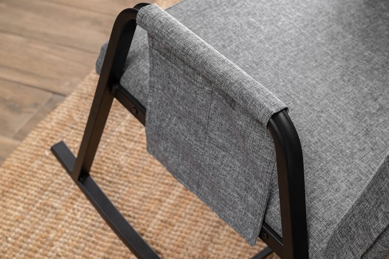 Keinutuoli Atelier Del Sofa Oden Single (60 x 50 x 65 cm) Vaaleanharmaa - Vaaleanharmaa - Huonekalut - Tuoli & nojatuoli - Pyörivät tuolit & keinutuoli