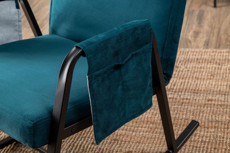 Keinutuoli Atelier Del Sofa Oden Single (60 x 50 x 65 cm) Petrol Green - Huonekalut - Tuoli & nojatuoli - Pyörivät tuolit & keinutuoli