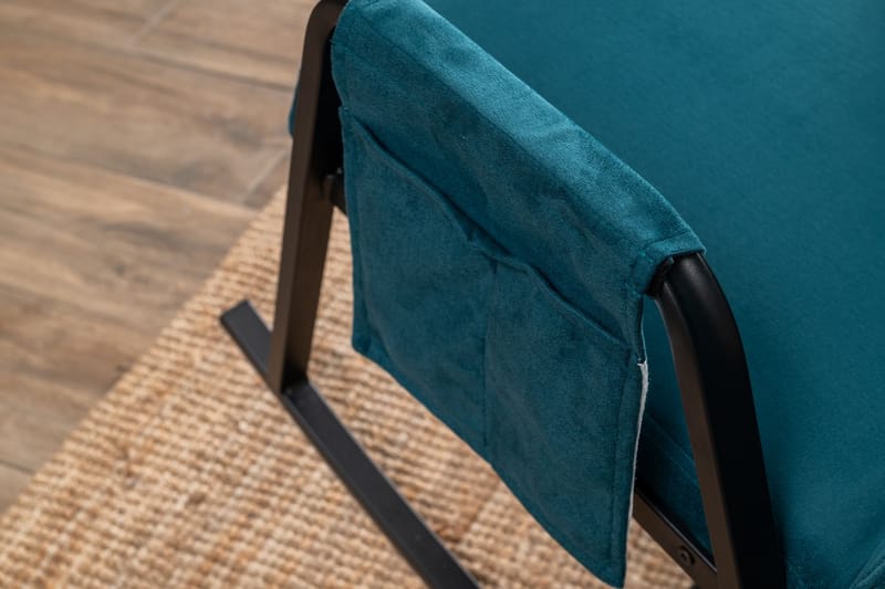 Keinutuoli Atelier Del Sofa Oden Single (60 x 50 x 65 cm) Petrol Green - Huonekalut - Tuoli & nojatuoli - Pyörivät tuolit & keinutuoli