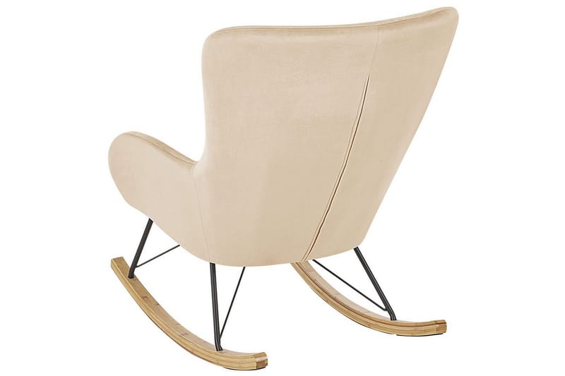 Keinutuoli Ellan - Beige, musta, vaalea puu - Huonekalut - Tuoli & nojatuoli - Nojatuoli & lepotuoli