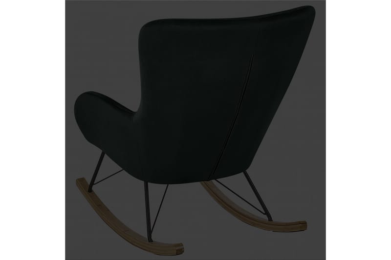 Keinutuoli Ellan - Vihreä, musta, vaalea puu - Huonekalut - Tuoli & nojatuoli - Nojatuoli & lepotuoli