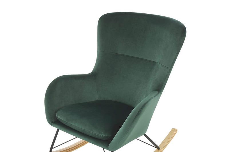 Keinutuoli Ellan - Vihreä, musta, vaalea puu - Huonekalut - Tuoli & nojatuoli - Nojatuoli & lepotuoli