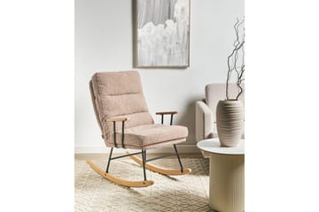 Keinutuoli Eskelin - Beige, musta, ruskea - Huonekalut - Tuoli & nojatuoli - Pyörivät tuolit & keinutuoli