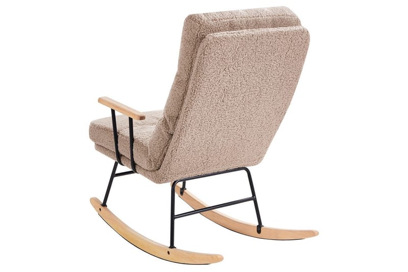 Keinutuoli Eskelin - Beige, musta, ruskea - Huonekalut - Tuoli & nojatuoli - Nojatuoli & lepotuoli
