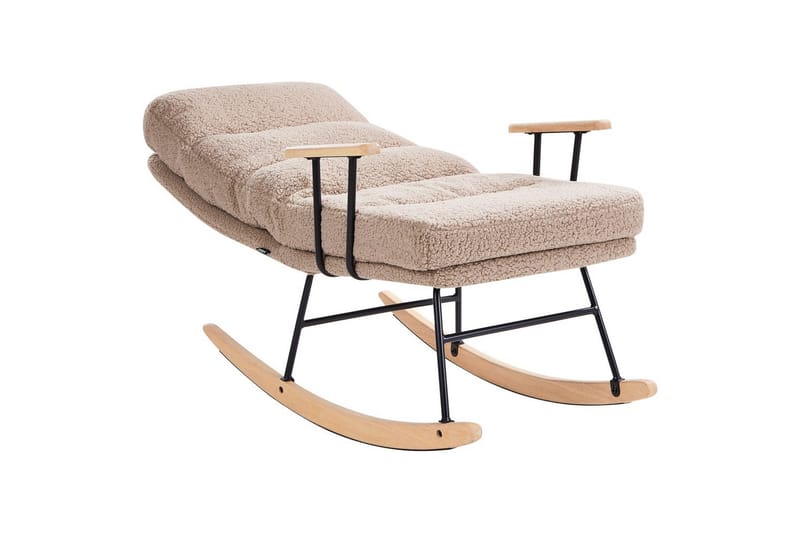 Keinutuoli Eskelin - Beige, musta, ruskea - Huonekalut - Tuoli & nojatuoli - Nojatuoli & lepotuoli