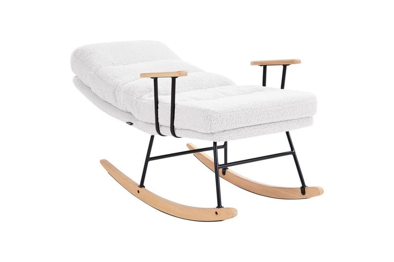 Keinutuoli Eskelin - Valkoinen, musta, ruskea - Huonekalut - Tuoli & nojatuoli - Nojatuoli & lepotuoli